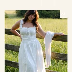 Avaire Collective Camille White Cotton Dress